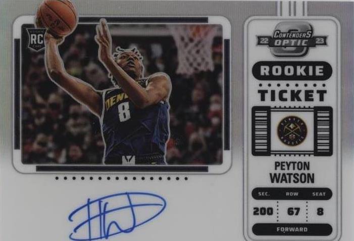 2022-23 Panini Contenders Optic - Peyton Watson #101 - 1 of 2
