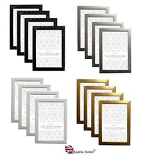 4 Pack 4" x 6" PHOTO FRAME Picture Art Poster Painting Frame Wall Mount & Stand
