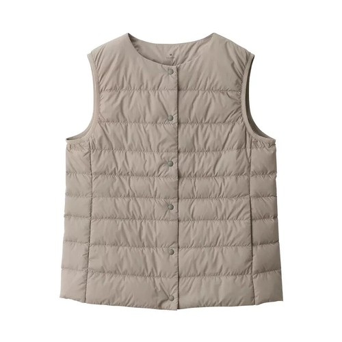 MUJI Collarless Down Vest XS-XXL Packable Lightweight Anti-Static Women NWT - Picture 4 of 33