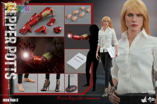 Perfect Hot Toys 1/6 Mms310 Iron Man 3 Pepper Potts In Stock New - 第 6/6 張圖片