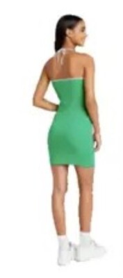 jade green bodycon dress Zapaka Women Dark Green Satin Homecoming Dress with Beading Bodycon Corset Sequins Short Cocktail Dress, Dark Green / US24W main image 0