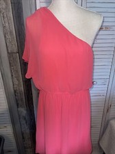 Express Womens Dress Large Coral
