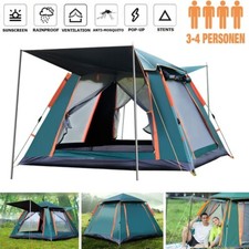 Pop-Up Zelt Wurfzelt Camping Wasserdicht Trekkingzelt 3~4 Personen Familienzelt