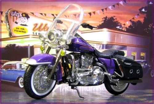 1/18 RC2 Harley Road King Classic Racing Champion Motorcycle Scarce Color - Afbeelding 1 van 10