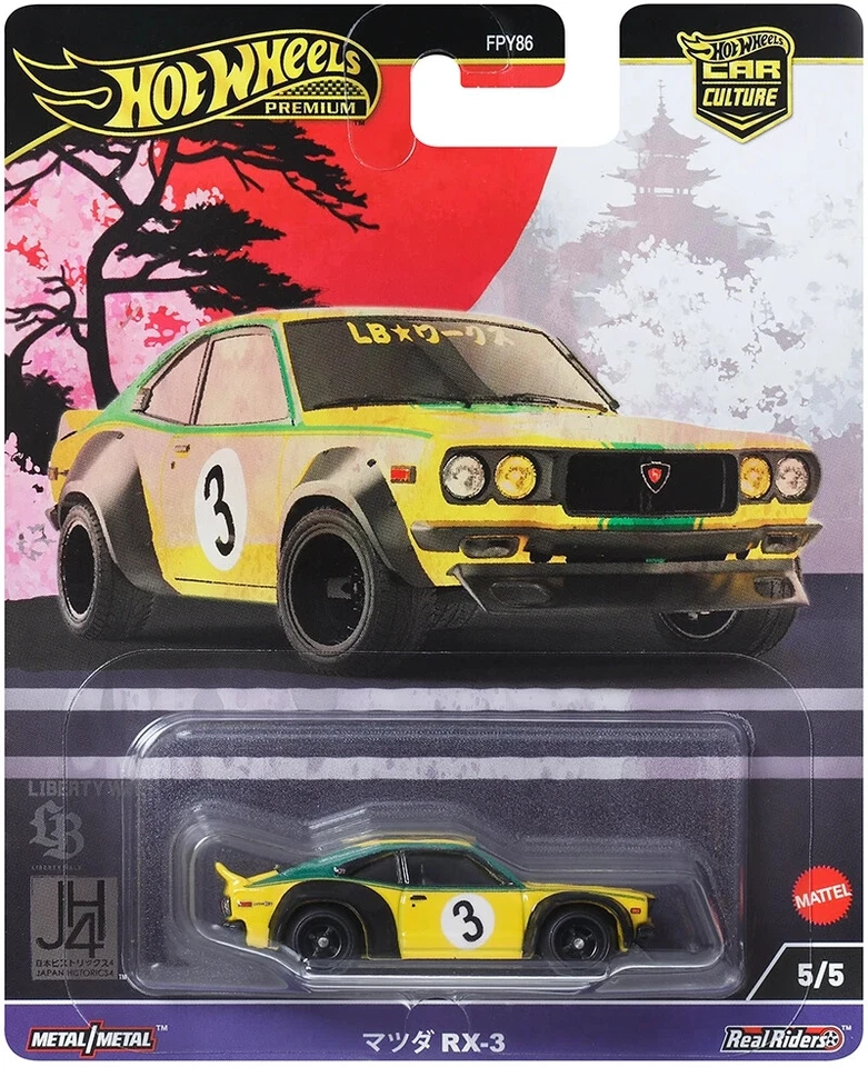 Hot Wheels Premium Mazda-RX-3 Japan Historics 4 CAR CULTURE