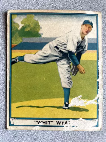 1941 Play Ball Whit Wyatt Card #55 Brooklyn Dodgers