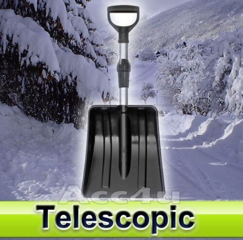Teleskop verstellbare Stiellänge Schneeschaufel Spaten - Bild 2 von 2