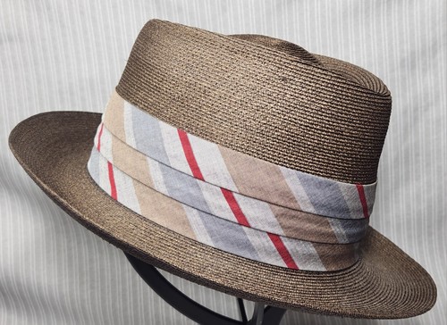 Cappello Fedora Vintage ""Napoli"" - "TOAST"" (2 tonalità bronzo), Finitura Italiana Milano ~ 7 - Foto 5 di 24
