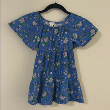 Kids Floral Blue Dress