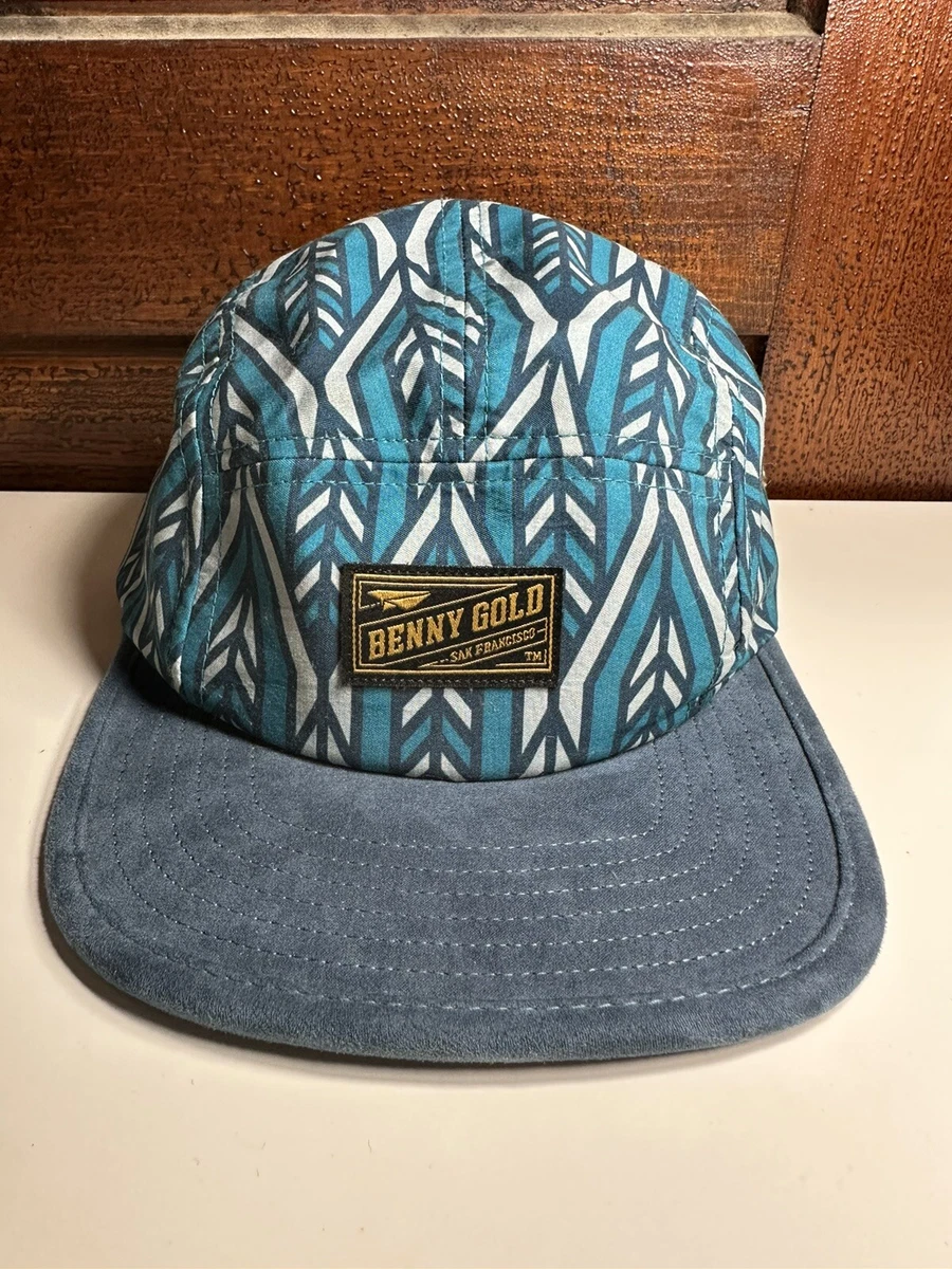 Benny Gold San Francisco Cap Hat Arrow Pattern Blue Adjustable eBay
