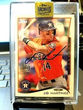 2017 J.D. MARTINEZ #15/26 TOPPS ARCHIVES SIGMATURE 