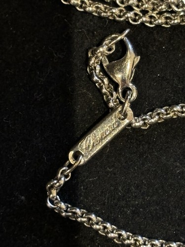 Chopard Happy Diamond Necklace 18K White Gold Square - Picture 6 of 7