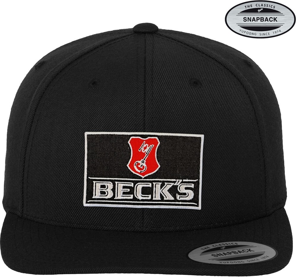 Бейсболка Becks Beer Patch Premium Snapback черного цвета