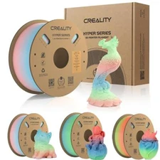 Creality Hyper Rainbow PLA 3D Printing Filament 1.75 1kg for 300mm/s High Speed