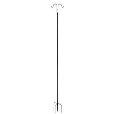 Double Shepherds Hook 8 Pack 108 Inch Heavy Duty Bird Feeder Pole