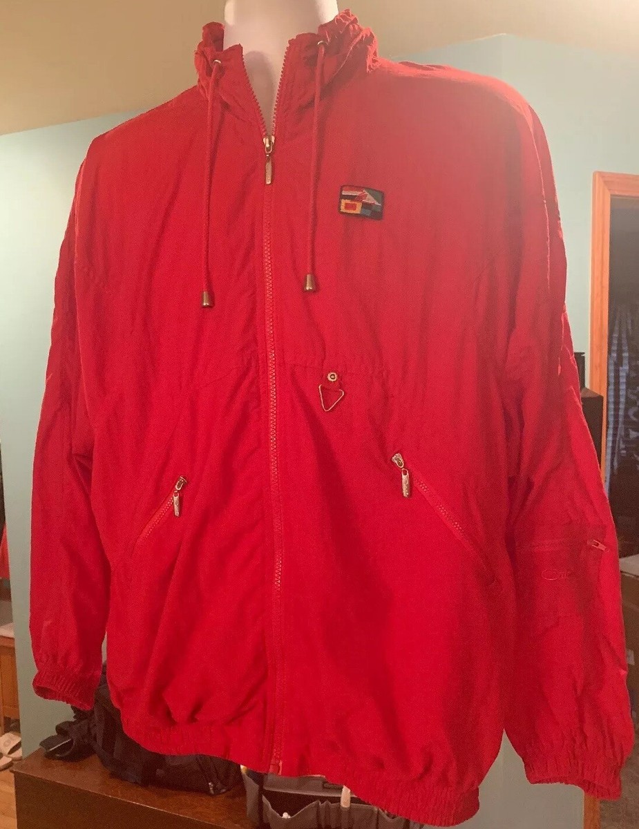 Vintage Catalina Track Suit Windbreaker Nylon Jacket Red 80's 90's