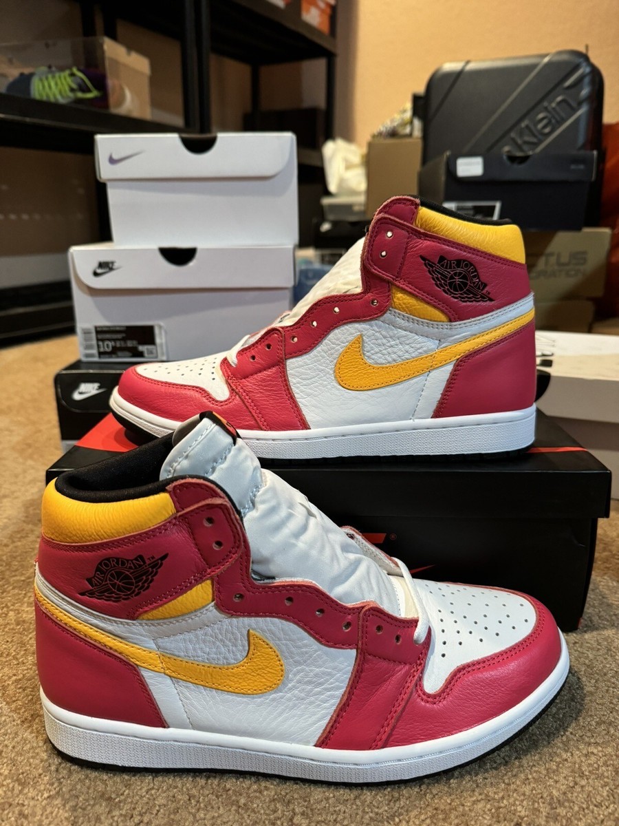 Nike Air Jordan 1 Retro High OG Light Fusion Red White Nike Air Jordan 1 Retro High OG Light Fusion Red White