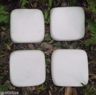 4 resin tile molds from each just under 2'' x 1/3'' thick 