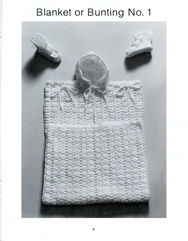 La Fon Volume 4: Crochet A Blanket or Bunting & Booties Vintage Pattern Booklet - Image 2 of 4
