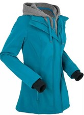 bonprix bpc Sport Water/Windproof Resistant Jacket  Shell Turquoise Size UK 24