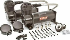 Viair Dual 444c Stealth Black Air Compressors Kit Air Suspension - 12v 200 Psi