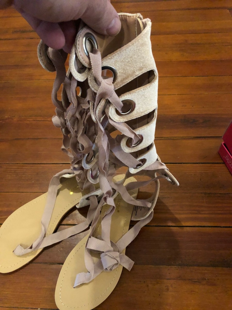 Shoe Dazzle Blush Desii Gladiator Sandals Size