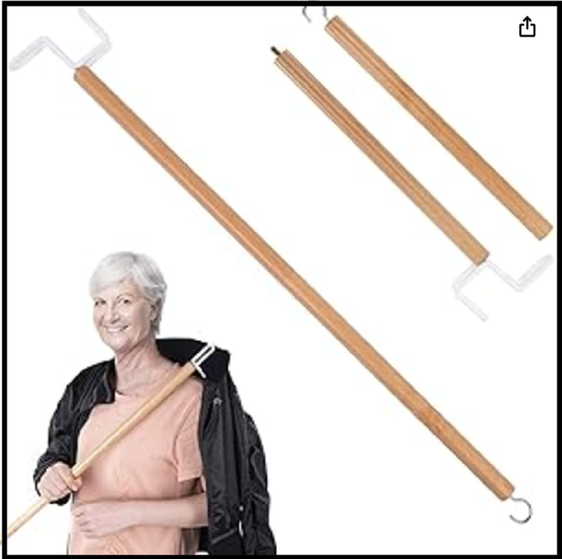 dressing stick Aid and Shoe Horn 2 in 1 and wheelchair accessories Misopily 27 in. Dressing Stick