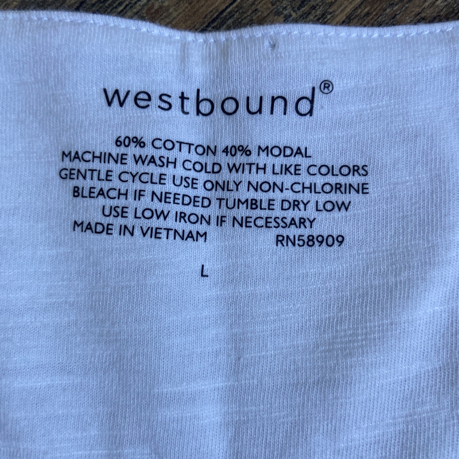 WESTBOUND | Cotton Blend White Cotton Blend Color Striped V Neck Shirt Sleeve L