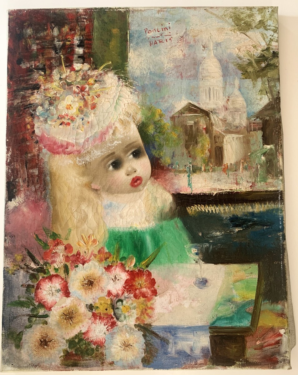 SANTINI PONCINI ORIGINAL SIGNED PAINTING PARIS | eBay