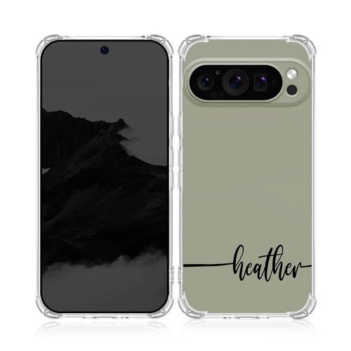 Personalised Name Phone Case For Google Pixel 9 Pro XL 8A 7 6A Bumper Soft Cover - Imagen 16 de 55
