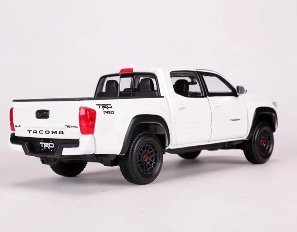 Maisto 1:27 Blanco 2023 Tacoma TRD PRO Camioneta Modelo Diecast Metal Car Foto 3 de 3