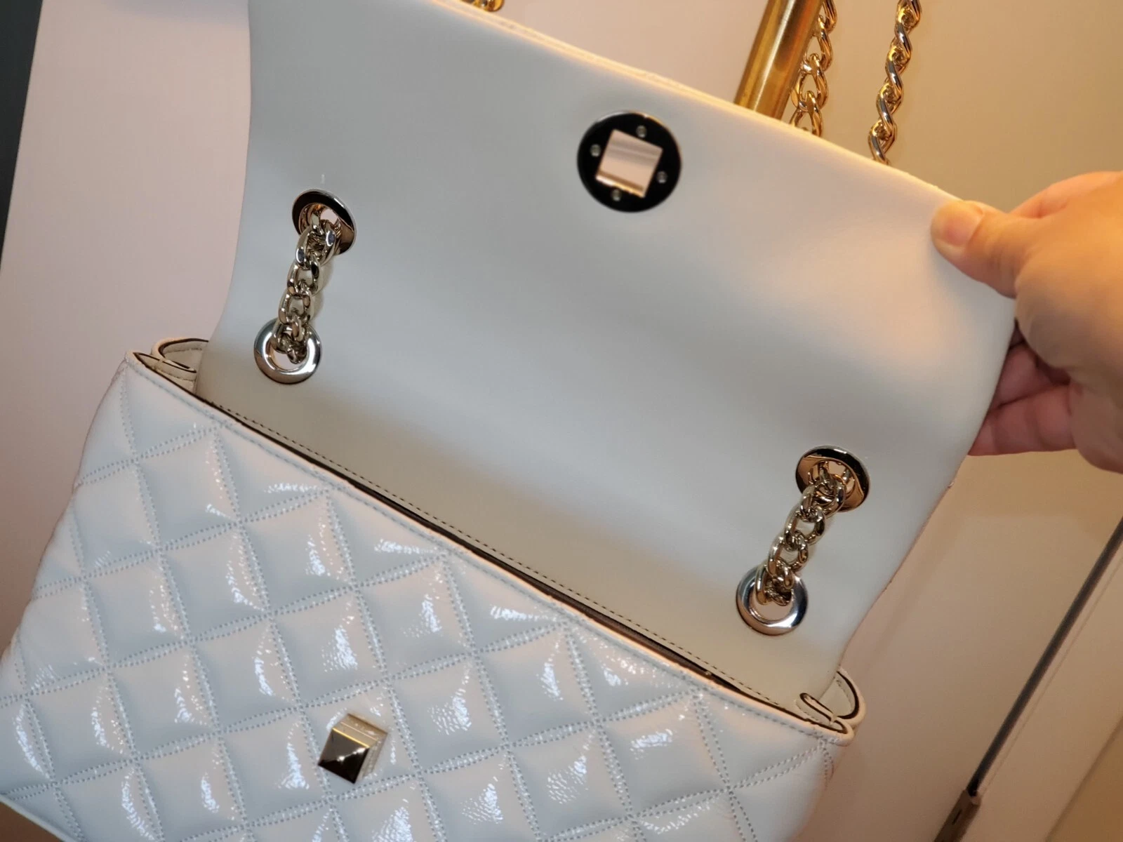 Borsa Kate Spade Natalia Med. Borsa a tracolla pergamena NUOVA con etichetta!