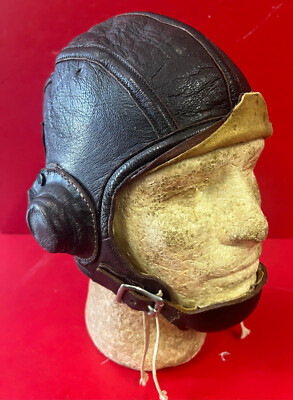 USMC/USN TYPE 1092 LEATHER FLYING HELMET W/EARCUPS