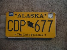 ALASKA  LAST Frt (CRAFT)    #    LICENSE PLATE BUY ALL STATES HERE FREE SHIPPING