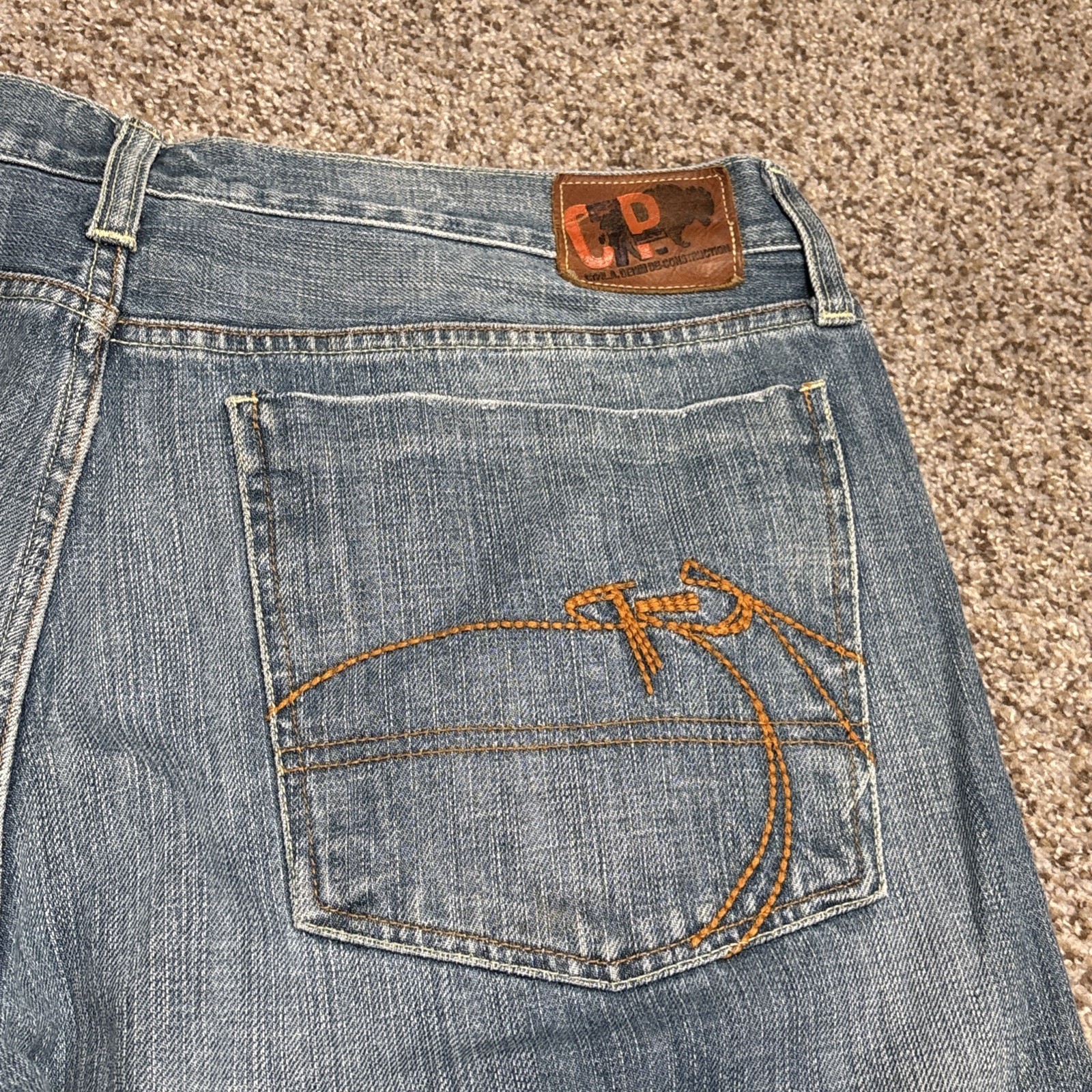 Chip Pepper Production C7P Malibu Beach Denim Jeans Mens 36x30 Fits 36 X 28.5 - View 16