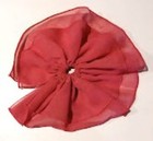 Unbranded, Girl's Ruffly, Two-layer, Hot Pink Hair Tie, Ponytail Holder — photo 1