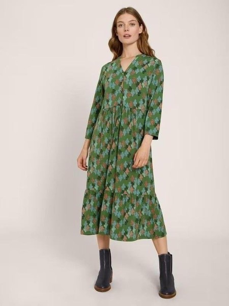 Women White Stuff Dress Green Viscose 42 / XL / 50
