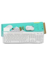 Logitech MK270 Wireless Keyboard and Mouse Combo White USB Receiver Full Size