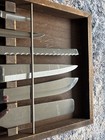 Vintage 6 Pc Mid Century Modern Kitchen Saladmaster Cutlery Knife Set Wood Case — photo 3