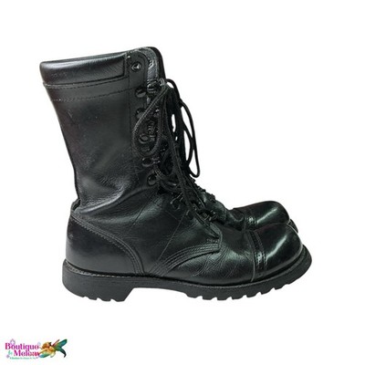Corcoran Brand Of Quality Steel Shank Lacer Boot Black Leather Sz 8.5 Men #1525