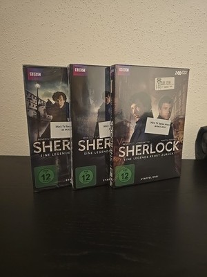 Sherlock - Die komplette Staffeln 1 - 3 , DVD neu OVP noch eingeschweißt