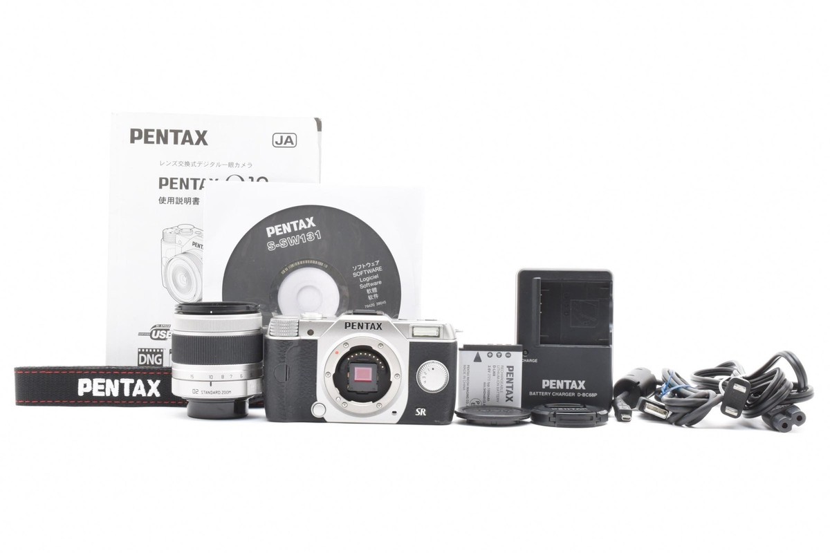 Top MINT] Pentax Q10 Silver 12.4MP Digital Camera 1267Shots 02