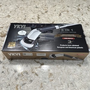 Cordless 3-Speed Electric Spin Scrubber 8 Detachable Brush Heads YKYI ANS-8051a
