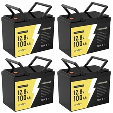 100Ah 12V LiFePO4 Lithium Battery BMS for Deep Cycle RV Marine Off-Grid Marine