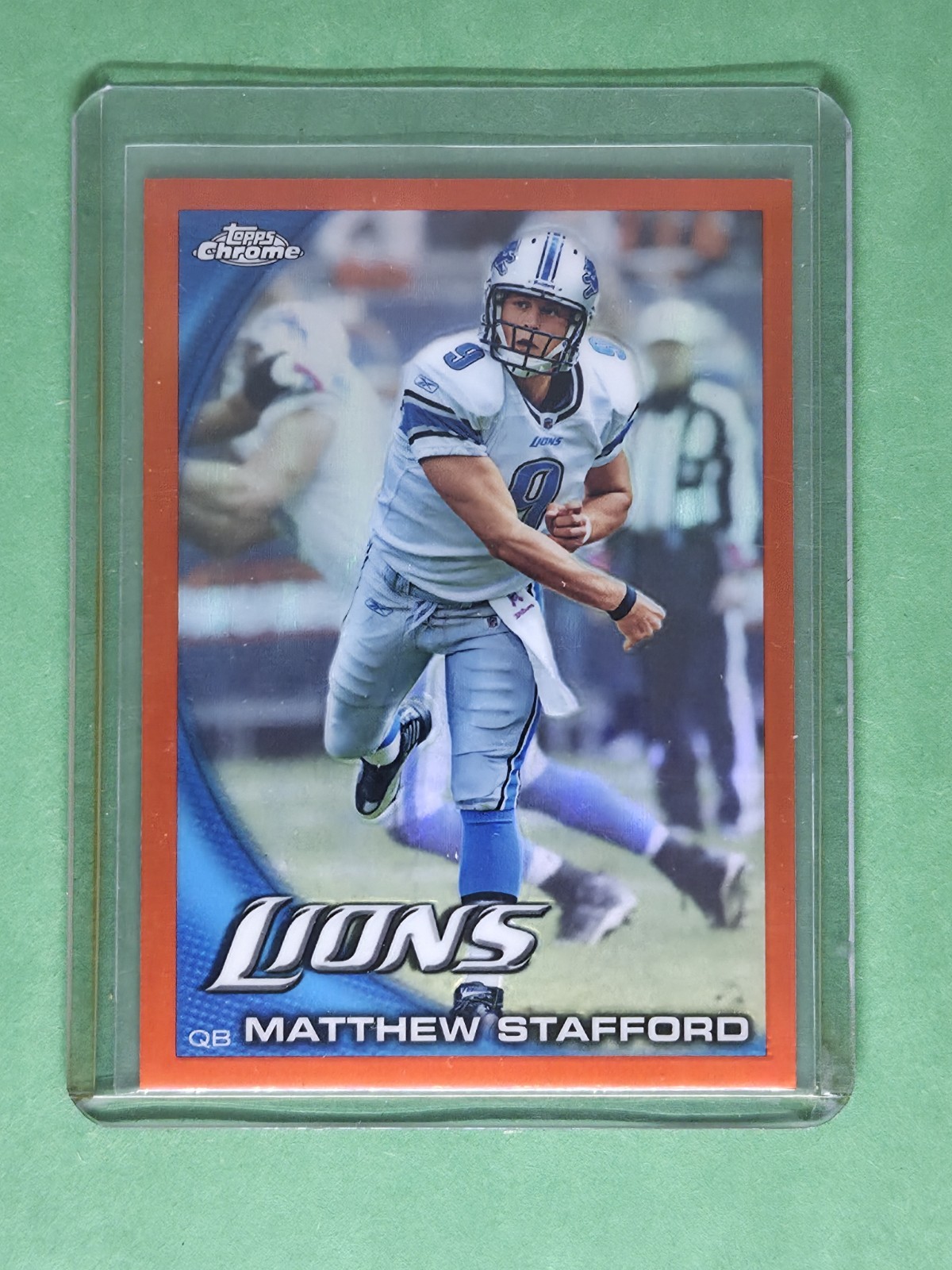 Matthew Stafford 2010 Topps Chrome Orange Refractor #C33 Detroit Lions Parallel