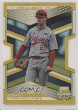 2023 Elite Extra Edition Gold Prime Numbers Die-Cut 1/10 Carson Roccaforte uk2