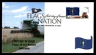 Mayfairstamps US FDC 2008 Flag of Indiana AG Vehicle Crop First Day Cover aaw_84