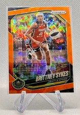 2025 Panini Prizm WNBA Brittney Sykes Orange Ice Prizm #121 - Tempo