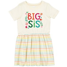 Inktastic Big Sis Girls Cute Sister Announcement Toddler Dress Childs Outfit