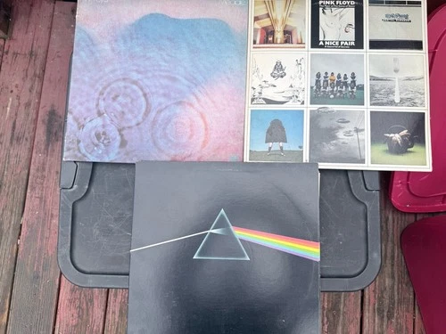Pink Floyd Vinyl Lot - A Nice Pair, Dark Side Of The Moon, Meddle
